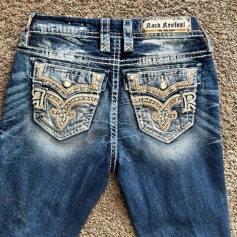 Rock Revival Womens size 27/30 Cambria easy ankle skinny Jean like new